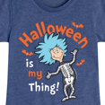 thumbnail image 3 of Dr. Seuss - Halloween Is My Thing - Toddler And Youth Girls Short Sleeve Graphic T-Shirt, 3 of 6