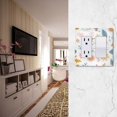 thumbnail image 5 of Yayeee Rocker Switch Wall Plate 3-Gang 6.5"x4.6" Home Decorative Outlet Cover, Cartoon Doodles, 5 of 6