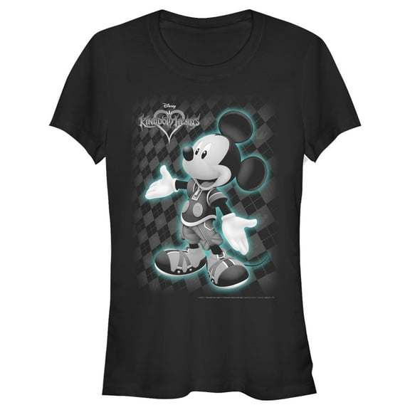 Junior's Kingdom Hearts 1 King Mickey Graphic Tee Black Medium