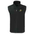 thumbnail image 2 of Men's Cutter & Buck  Black Baldwin Wallace Yellow Jackets Big & Tall Charter Eco Full-Zip Vest, 2 of 3
