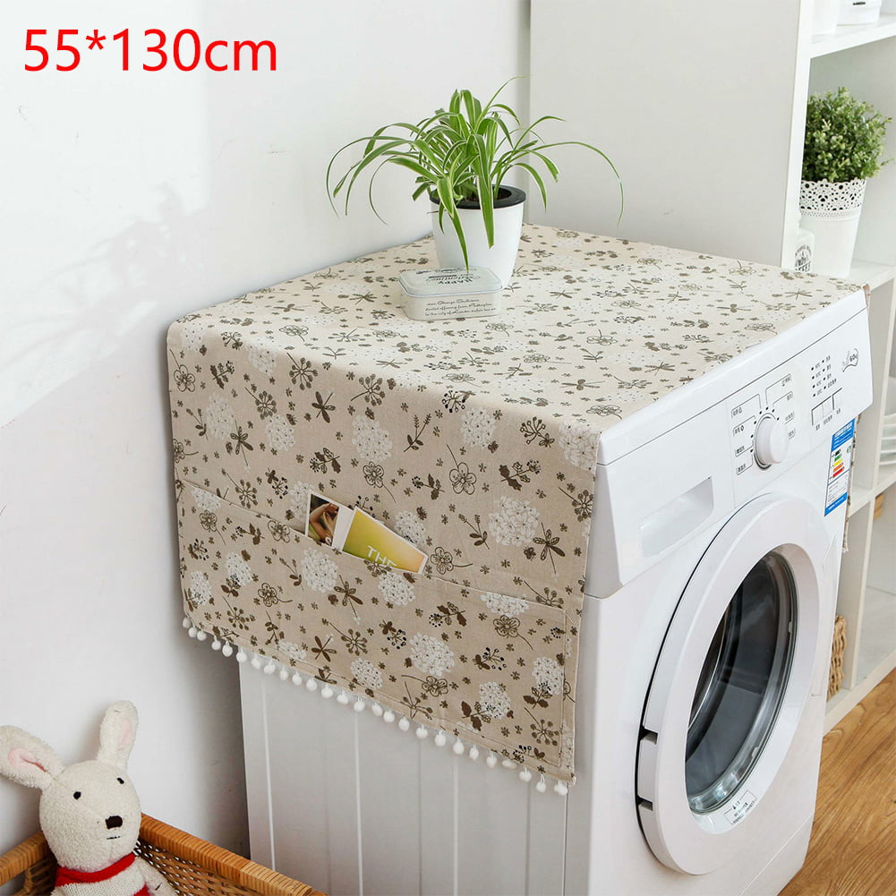 Details about   Home Waterproof Refrigerator Dust Cover with Pocket Washing Machine Storage 