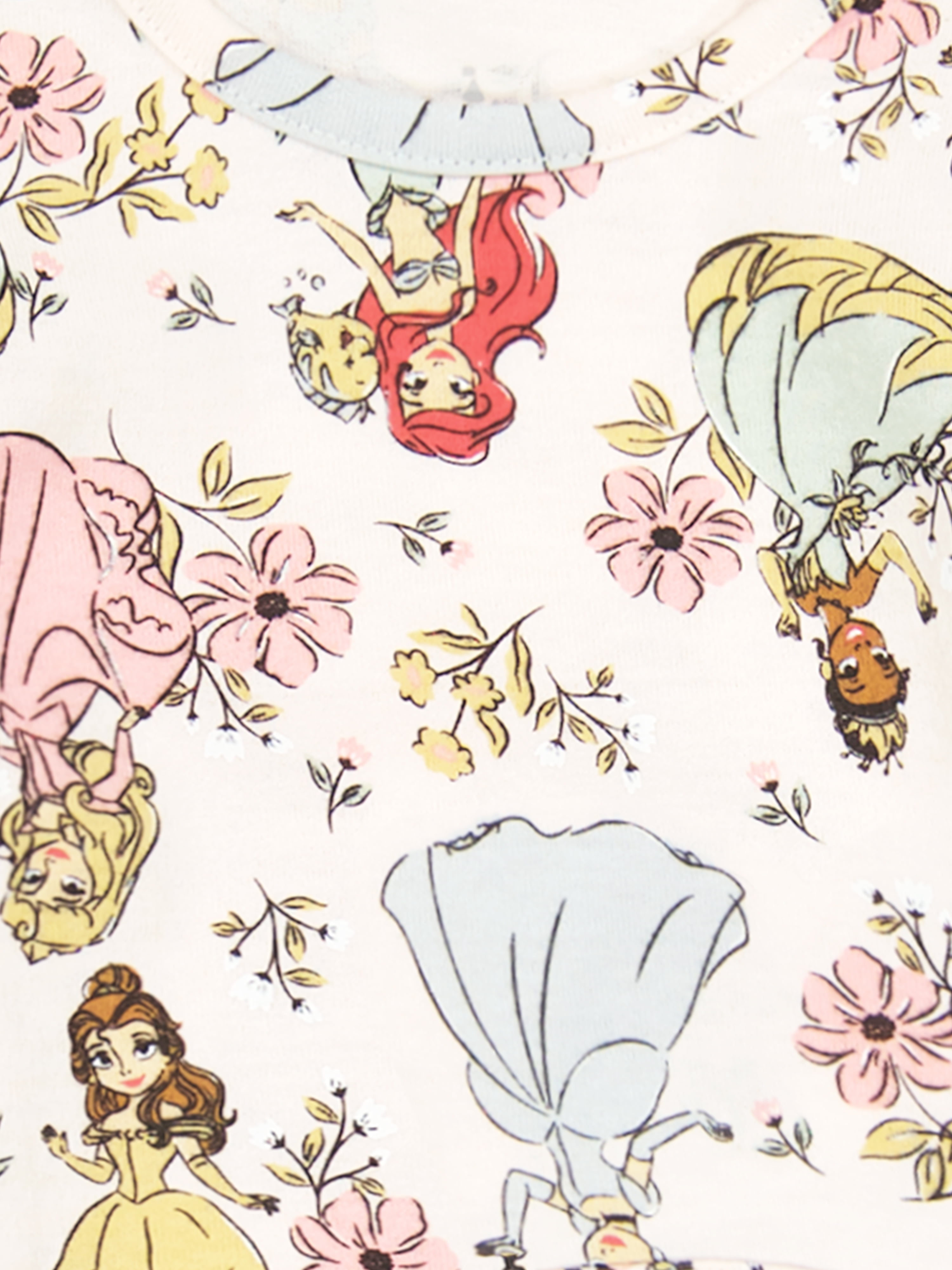 Princesses Baby Girl 2 Pack Short Sleeve Tee Shirts, Sizes 0/3 Months-24 Months