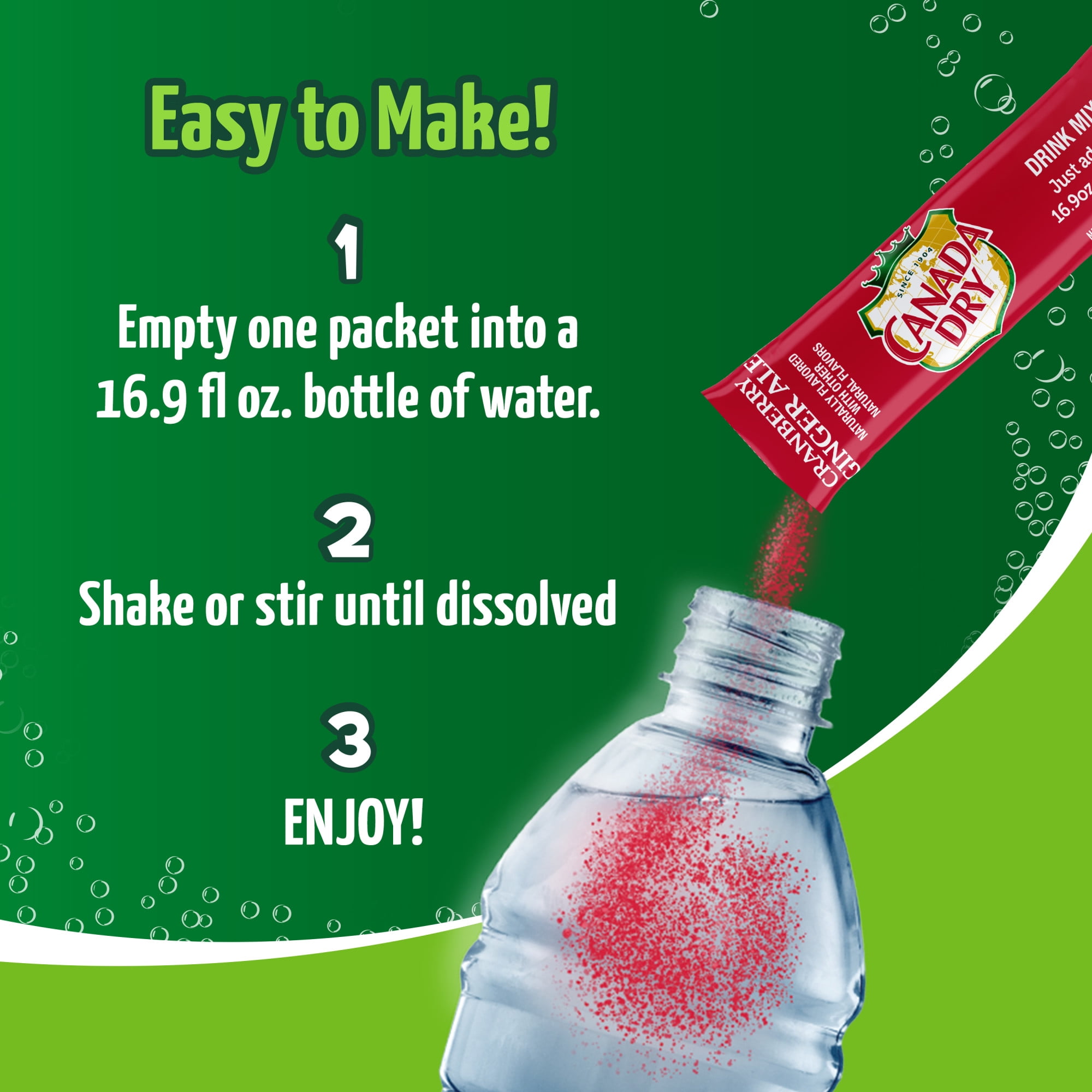 Canada Dry Powder Drink Mix, Cranberry Ginger Ale