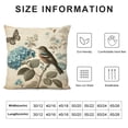 thumbnail image 5 of COMIO Farmhouse Decorative Throw Pillow Covers Vintage Orchid Theme Butterfly Bird Pillows Cover Holiday Decor Home Car Bedding Cushion Cover White, 5 of 5