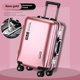 thumbnail image 1 of Nueva maleta con marco de aluminio con ruedas, Maleta de cabina de mano con cremallera para negocios, puerto USB, cubierta de carrito portaequipajes de 28 pulgadas, 1 of 4