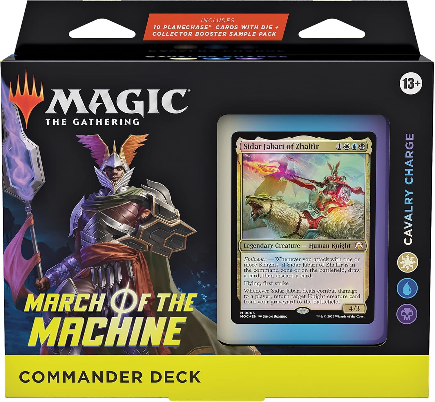 Magic: The Gathering March of the Machine Commander Deck Cavalry Charge + Collector Booster Sample Pack
