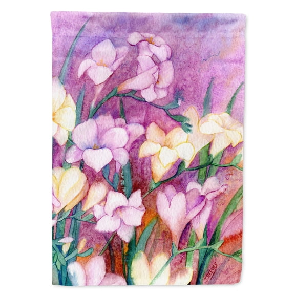 Freesias Flag Canvas House Size