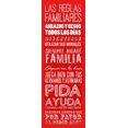 thumbnail image 2 of Grey, Jace 14x32 White Modern Wood Framed Museum Art Print Titled - Las reglas familiares mate, 2 of 4
