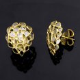 thumbnail image 2 of 2.05 CTW Natural Diamond Polki Pear Studs 925 Sterling Silver Gold Plated Mother's Day Gift Women Earrings, 2 of 5