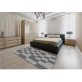 thumbnail image 4 of Ahgly Company Indoor Round Patterned Carbon Gray Area Rugs, 6' Round, 4 of 6