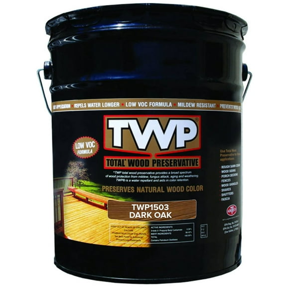 TWP 1503 Dark Oak Low Voc Preservative Stain 5gal