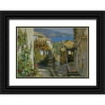thumbnail image 1 of Obuchovsky, Yury 14x11 Black Ornate Wood Framed with Double Matting Museum Art Print Titled - Old Town, 1 of 4