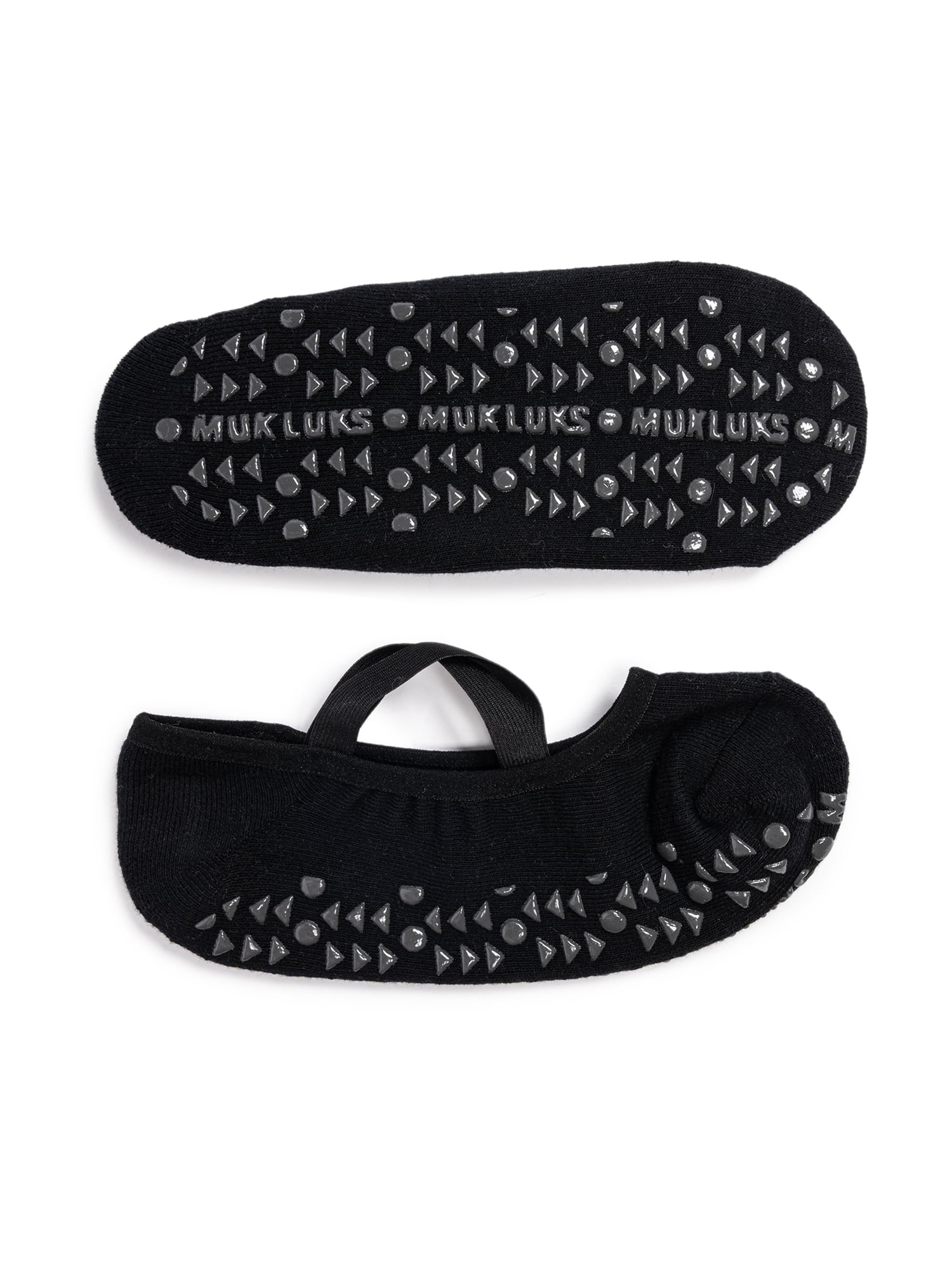 MUK LUKS Women's Pilates Ballerina Cotton Low-Cut Socks, 3-Pack, Shoe Sizes 6-10