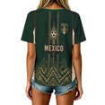 thumbnail image 5 of 2026 New Mexico Soccer Jersey Adult, Mexican Jersey Soccer T-Shirt, Mexico National Team Pattern V-Neck Short Sleeve Athletic Casual Football Top for Adult, 5 of 6