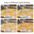 thumbnail image 7 of ODIKA 4'x6' Yellow Pink Golden Floral Bliss Washable Area Rug Botanical Elegance with Vintage Charm for Home Office, Under Desk, Non-Slip Chair-Friendly, Flatwoven, 7 of 7