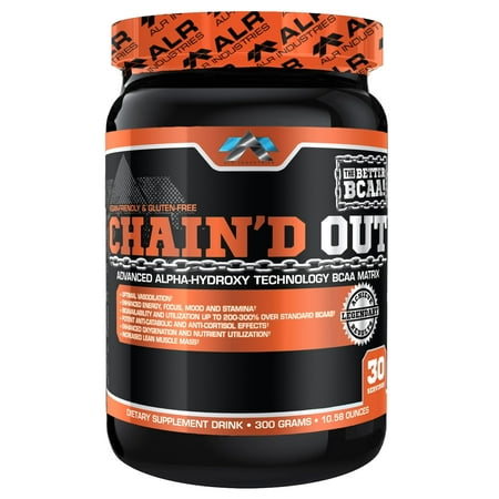 ALR Industries Chain'd Out BCAA Powder, Blue Raspberry, 30 Servings