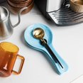 thumbnail image 5 of Sweejar Owl Ceramic Spoon Rest Set, Large Spoon Holder for Kitchen, Drip Catcher for Ladle, Spatula, Tongs, Cooking Accessories, Set of 2 (Steel Blue), 5 of 5