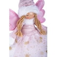 thumbnail image 4 of STP GOODS Star Angel Handmade Collectible Doll with Wings and LED 23.6” (60 cm) Christmas Figurine Holiday Décor Xmas Decoration Xmas Figure Doll Decoration, Pink White Gold, 4 of 7