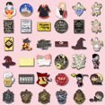 thumbnail image 2 of Broche De La Academia Mágica Harry Potter Esmalte Pins Sombrero Mágico De Bruja Fase Luna Gato Brujería Hechizo Solapa Insignias Joyería Accesorios Góticos Regalo, 2 of 4