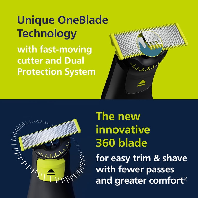 Philips Norelco OneBlade 360 Pro Hybrid Trimmer, Face & Body photo 4