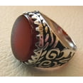 thumbnail image 6 of Red Onyx Mens Ring, Natural Red Onyx Gents Ring, Designer Silver Jewelry, 925 Silver Ring, Birthday Gift, Heavy Mens Ring, Arabic Design, Ottoman Style Ring, Christmas, Turkey Mens Signet Ring, 6 of 6