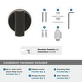 thumbnail image 6 of Amerock Arrondi Oil-Rubbed Bronze Single Prong Robe Hook, 6 of 9