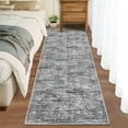 thumbnail image 2 of Hasoo 2' x 6' Runner Rug Solid Washable Rugs Runners for Hallways Non Slip Kitchen Mat with Rubber Backing Indoor Light Gray Rug, 2 of 6