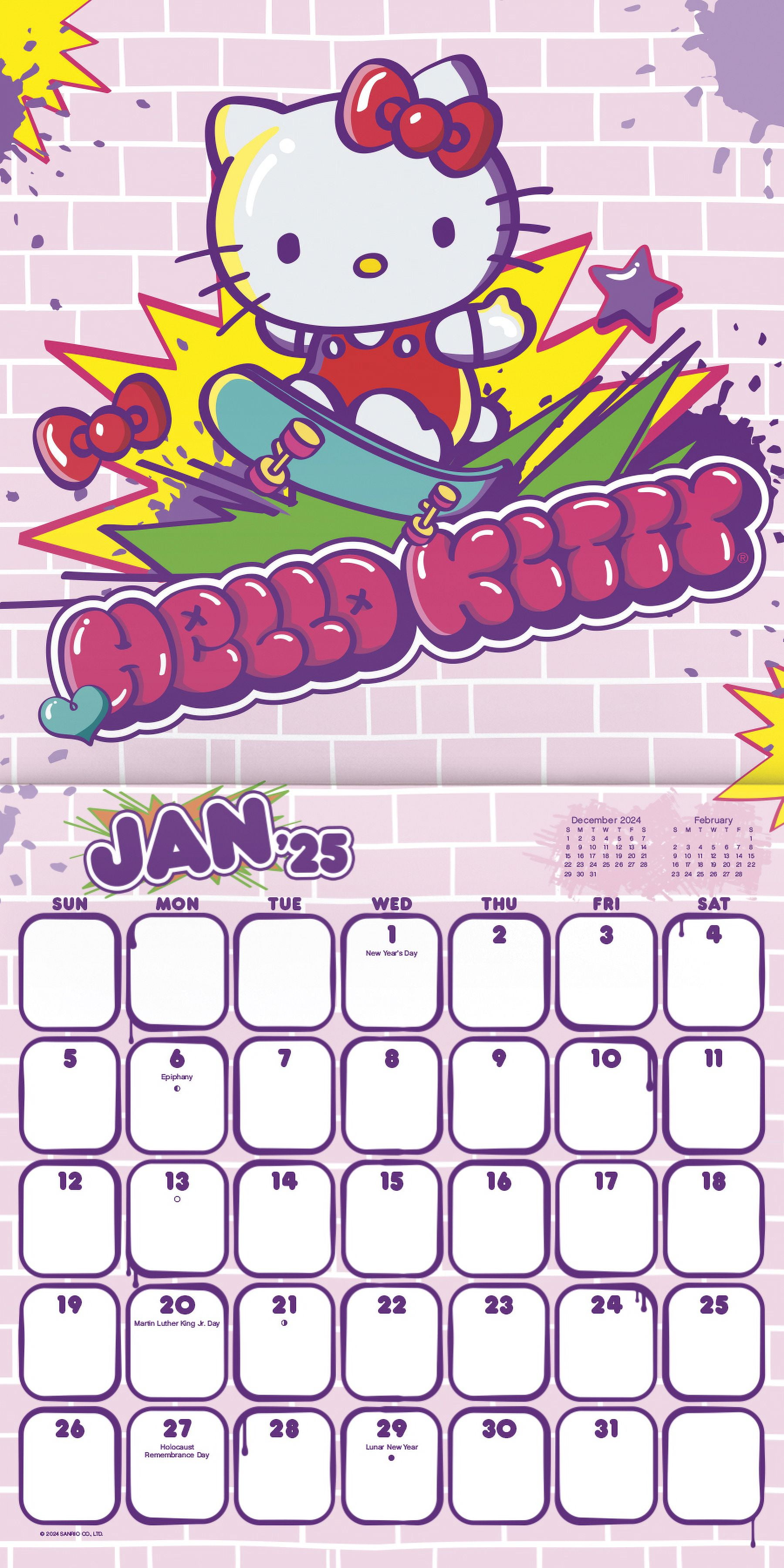 2025 Hello Kitty Mini Mini Calendar, New