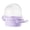 Purple, variant on Budgies Cage Feeder Clear Open Cover Parrots Food Dispenser Hanging Container