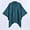 Blue, variant on Wraps Category Women's Warm Shawl Wrap Cape - Winter Cardigan Sweaters with Open Front Poncho