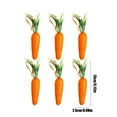 thumbnail image 3 of OAVQHLG3B 6Pcs Easter Carrot Hanging Ornaments - 12Pcs Foam Glitter Artificial Carrots for Easter Decoration, 3 of 6