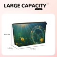 thumbnail image 4 of Picia Jelly Fish Printed Leather Travel Toiletry Bag,Cosmetic Organizer, Makeup Travel Bag, Durable Travel Pouch, Compact Toiletry Bag, Travel Accessories, 4 of 6
