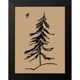 thumbnail image 2 of Green, Jacob 19x24 Black Modern Framed Museum Art Print Titled - Winter Fir Sketch II, 2 of 5
