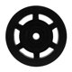thumbnail image 1 of Cable de rueda de polea de rodamiento negro de 95mm, pieza de equipo de gimnasio Wearproo, 1 of 5