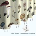 thumbnail image 6 of Colorful Mushroom Frog Black Pattern Shower Curtain 72"x84" ,Bathroom Decorative Shower Curtains Set with 12 Hooks,Modern Waterproof Washable Shower Curtain, 6 of 6