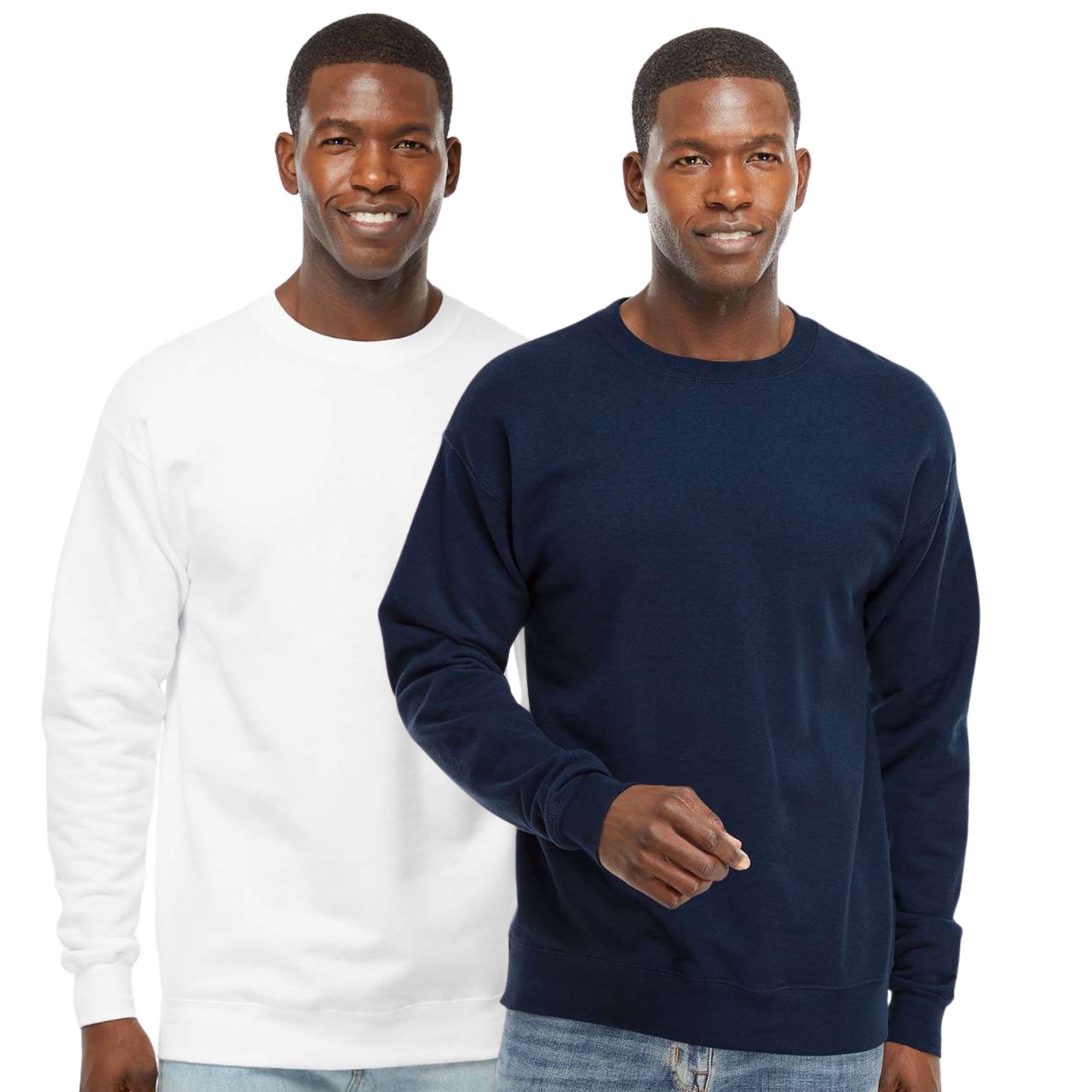 Hanes Men's Perfect Crewneck Sweatshirt, 80/20 Cotton/Polyester