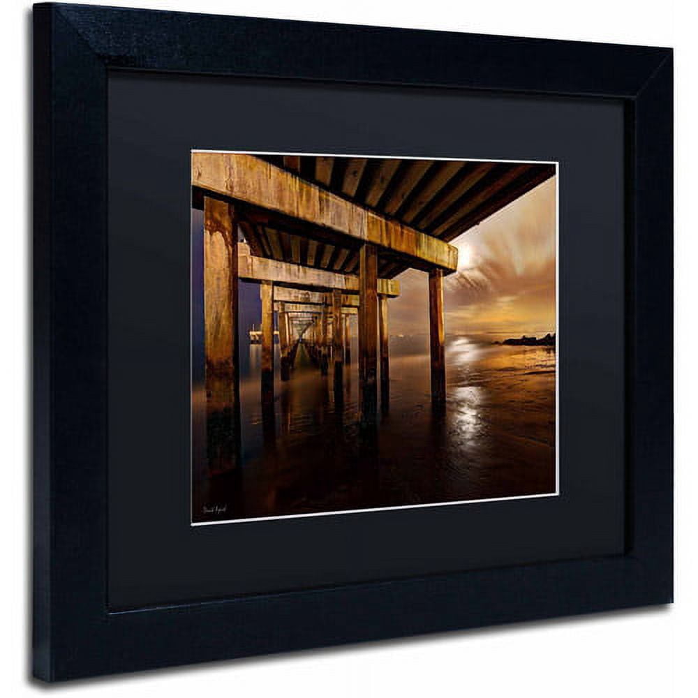 Trademark Fine Art "Coney Island - Brooklyn, NY II" Canvas Art by David Ayash, Black Matte, Black Frame