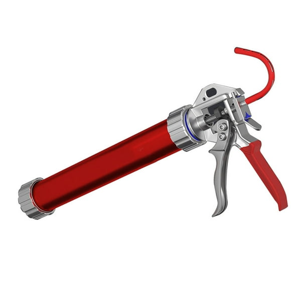 Portable Caulking Gun, Aluminum Alloy High Efficiency Glass Sealant Caulk Gun Labor Saving Corrosion Resistance for Hard Soft Glue for Construction