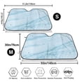 thumbnail image 3 of Balery Blue Marble Print Car Windshield Sun Shade,Windshield Sunshade for Car Pickup Truck SUV Accessories-Small, 3 of 7