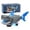 Grey, variant on Battery Operated Light Up Blue Shark Toy with Moving Parts, Kids Electronic Animal Toy with Music and Lights