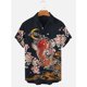 thumbnail image 3 of Camisetas gráficas de animales marinos para hombres, ropa con impresión 3D, camisas hawaianas de playa, camisetas de manga corta Y2K, ropa vintage, blusa con solapa, 3 of 5