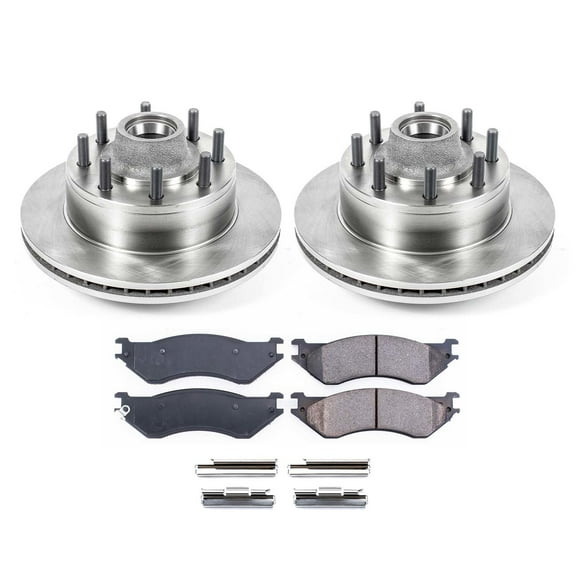 Ultimate Brakes Front Semi-Metallic Brake Pad and Rotor Kit with Hardware WM81197