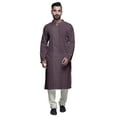 thumbnail image 1 of Atasi Cotton Printed Long Kurta Pajama For Men Designer Casual Kurta Pajama Clothing, 1 of 5
