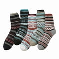 thumbnail image 1 of Calcetines térmicos para hombre, 5 pares de calcetines gruesos y cálidos de invierno, de lana transpirable, talla 37-44, 1 of 5