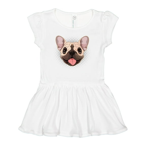 Inktastic French Bulldog Dog Girls Baby Dress