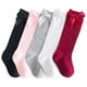 thumbnail image 1 of Medias hasta la rodilla con volantes para uniformes escolares de niñas y estilo diario Adorables calcetines con lazo en la parte superior para niñas pequeñas, 1 of 5