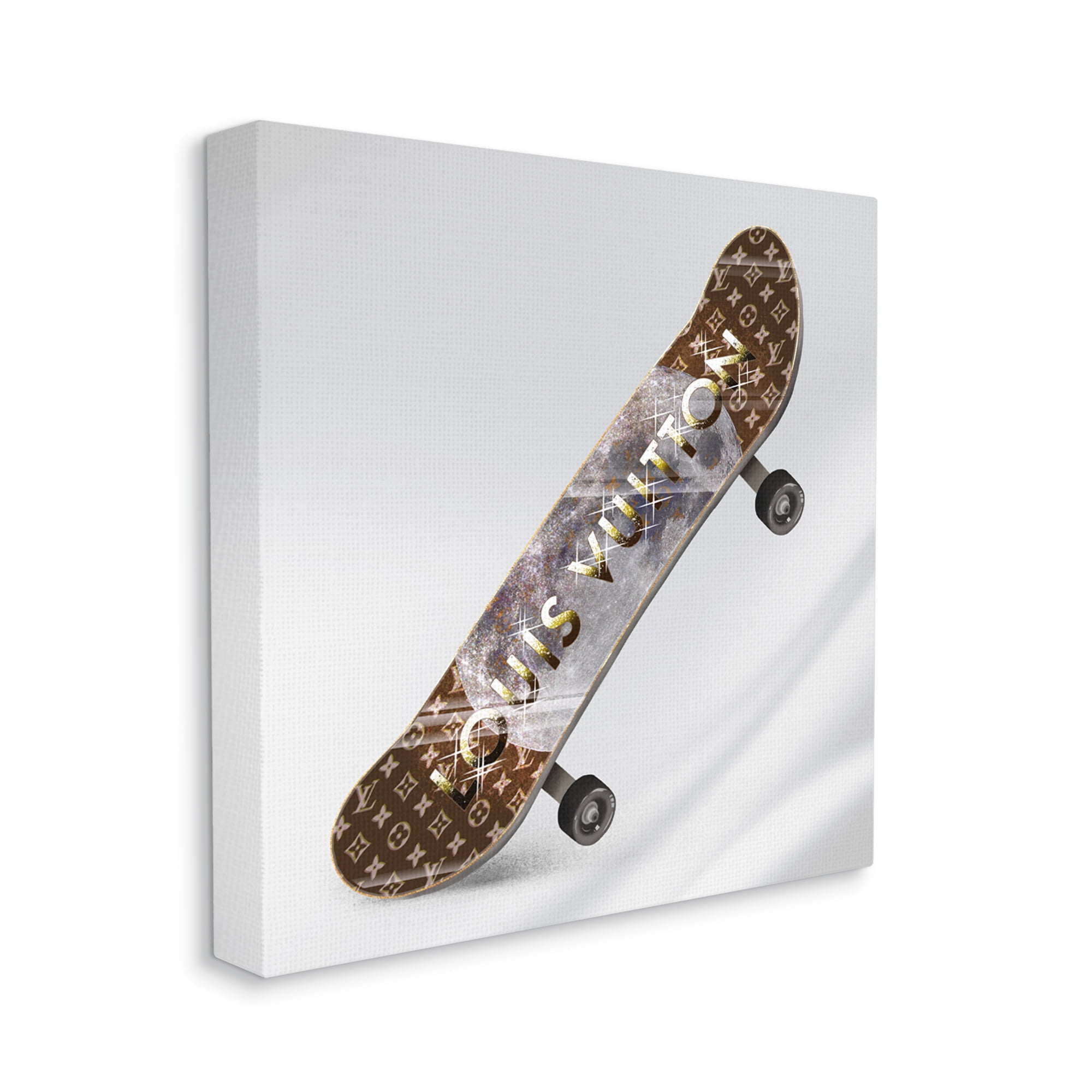 Stupell Industries Dazzling Fashion Brand Moon Pattern Skateboard Design Graphic Art Gallery Wrapped Canvas Print Wall Art, Design by Ziwei Li