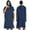 Navy, variant on Soft Microfiber Hooded Poncho Towel Robe for Beach Swimming Surfing Yoga Gym Travel Lightweight GY2
