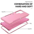 thumbnail image 2 of for Samsung Galaxy S25 Ultra Case, Heavy Duty Shockproof Drop Protective Hybrid 3 Layer Full Body Rugged Military Grade Protection Hard PC Phone Cover For Samsung Galaxy S25 Ultra, Pink, 2 of 6