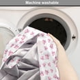 thumbnail image 6 of Owl Print Dog Crate Cover, Illustration of and Feminine Birdies Randomly Arranged, Easy to Use Pet Kennel Cover Small Dogs Puppies Kittens, 7 Sizes, Marigold Pale Pink, by Ambesonne, 6 of 6